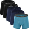 thumbnail image 2 of LinkShare Men's Underwear Boxer Briefs Cotton Stretch Trunks Short Leg Underwear for Men, 2 of 8