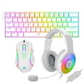 thumbnail image 1 of KIT DE TECLADO MOUSE Y DIADEMA REDRAGON S129W K630 + M607 + H350 BLANCO Redragon S129W, 1 of 2