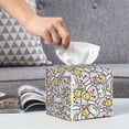 thumbnail image 6 of Rateoe cute rat with cheese Pattern Tissue Box Cover, Modern Square Decorative Leather Facial Paper Case Organizer Holder Dispenser 5X5X5'', 6 of 7