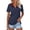 A1_Dark Blue, variant on WTXUE Golf Polo Shirts Quarter Zip Collared V Neck Short Sleeve Tennis Shirt Plus Size Tops Collared V Neck Shirts Polo T-Shirt Moisture Wicking Sports Tops Summer Workout Tops Blackish Green 3Xl
