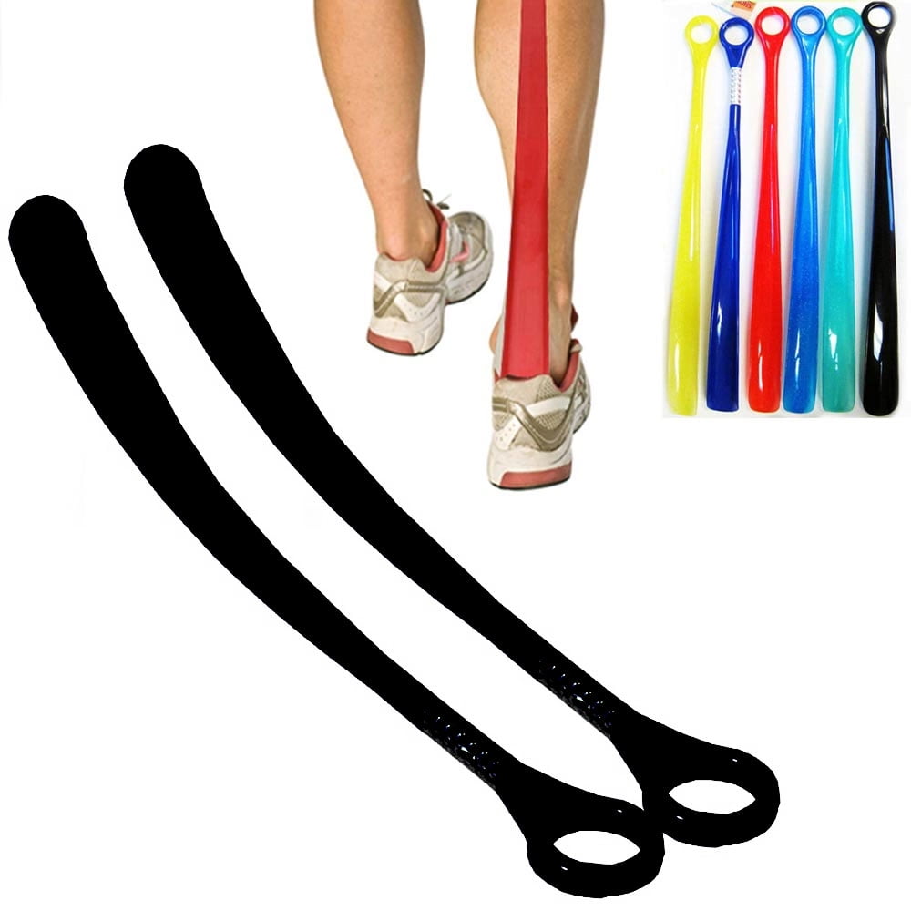 Useful 42cm Plastic Long Handle Shoehorn Durable Shoe Horn Lifter Flexible Stick 