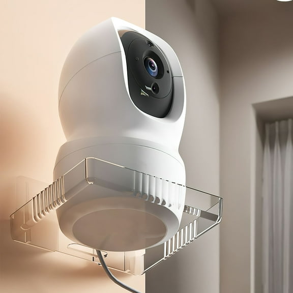 PAMINGONO No Drilling Required Baby Monitor Brackets Transparent PP 2Pcs