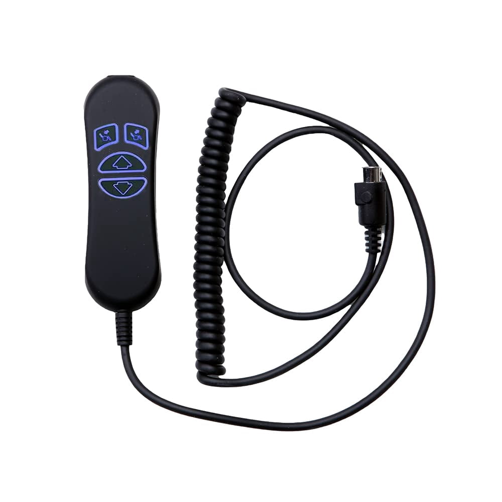 Univeral 4 Button 5 Pin Remote Controller with USB and Backlight for Lift Chairs Electric Sofa Power Recliner, Straight Connector