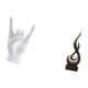 thumbnail image 5 of Estatua de gesto de roca, escultura abstracta de fuego, figuras de manos y dedos, adorno de resina, decoración de arte moderno, ideal para regalar, de, 5 of 8