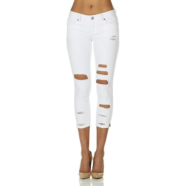 VIP Jeans - Cute Ripped Jeans for Women Distressed Washed Skinny ...