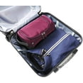 thumbnail image 6 of Vercord Mens Toiletry Bag Wash Travel Small Shaving Dop Kit Shower Bathroom Ditty Hygiene Bag Burgundy, 6 of 7