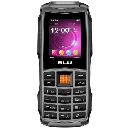 BLU Tank F010 32MB Unlocked GSM Dual-SIM Phone w/ Dual 1W Super Flashlight - Slate (Top Best Phone Under 12000)