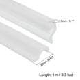 thumbnail image 2 of REGALWOVEN 3 Feet Kerf Weather Stripping Door Seal Self Adhesive PU Foam Weather Strip White, 2 of 6