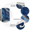 thumbnail image 5 of Abstract Marble Shower Curtain Set ，Waterproof Fabric Shower Curtains Blue Gold Texture Modern Style Simple Shower Curtains for Bathroom,Bathroom Decor 72"x84", 5 of 6