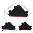 thumbnail image 4 of Soidarity Bolsa de cuadro delantero de bicicleta impermeable tela Oxford manillar de bicicleta de montaña bolsa Triangular cartera accesorios de sillín Type2 NO2 Soidarity OD022391-01B, 4 of 6