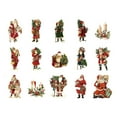thumbnail image 2 of Less Than 5 Stickers Christmas Santa School Party Holiday Decoration and Craft Card Gift Envelope Box White, 2 of 9