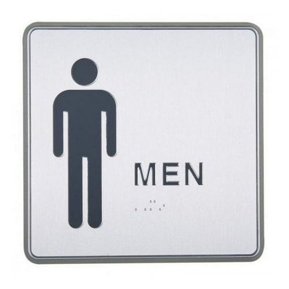 MT Displays Aluminum Restroom Sign for Men