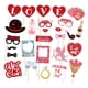thumbnail image 1 of Kit de 27 accesorios para fotomatón de Valentín, decoraciones para selfies, suministros divertidos portátiles para fiestas de cumpleaños y, 1 of 9