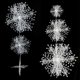 thumbnail image 4 of Navidad Copos de nieve blancos Festival Boda Fiesta festiva Decoraciones para el hogar Invierno Ador Tomshoo Adorno de copos de nieve, 4 of 7