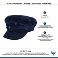 thumbnail image 4 of CTM  Chunky Corduroy Cabbie Hat (Women), 4 of 4