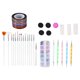 thumbnail image 1 of Kit de herramientas para decoración de uñas, pincel para decoración de uñas con diamantes de imitación, pluma punteadora, hilo para sello de uñas, 1 of 14