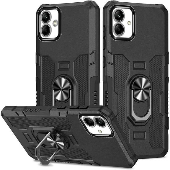 HCTian Case for Galaxy A04 Case, Galaxy M13 5G/Samsung A04 SM-A045F Case, Heavy Duty Kickstand Holder Built-in Magnetic Car Mount Shockproof Camera Protective Phone Cover for Samsung Galaxy A04