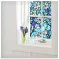 thumbnail image 2 of BDF 1CGB Floral Stained Glass Non-Adhesive Static Cling Window Film 36in X 50ft, 2 of 7