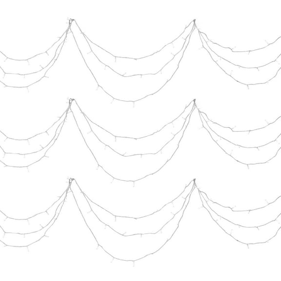 KFFKFF LED Christmas String Lights, 200 LEDs, 76 ft Connectable Warm White Lights for Outdoor Use, Featuring 8 Modes, Auto Timer, Twinkle Effect, Plug-In Design, Waterproof for Tree, Yard