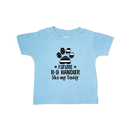 

Inktastic Future K-9 Police Dog Handler Like Daddy Gift Baby Boy or Baby Girl T-Shirt