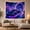 Flying Sports Car, variant on Futuristic Sports Car in Cosmic Space Portal with Purple Nebula, Dramatic Fantasy for Sci-Fi Enthusiasts, Gaming Room Decor, Housewarming Gift Tapestry Wall Hanging for Bedroom and Gaming Room