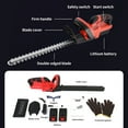 thumbnail image 2 of 22 inch Cordless Hedge Trimmer with 2pcs 3.0Ah Batteries, Electric Hedge Trimmer for Cutting and Trimming Bushes and Shrubs, 2 of 8