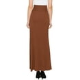 thumbnail image 4 of Made by Johnny Women's Wrapped High Low Ruffle Maxi Skirt XL RUST, 4 of 6