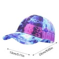 thumbnail image 2 of Outdoor Sun 3D Printed Baseball Cap for All Ages Adjustable Snapback Tie Dye Hat for Summer Activities, 2 of 5