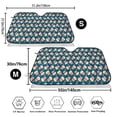 thumbnail image 3 of Balery Popcorn With Glasses Print Car Windshield Sun Shade,Windshield Sunshade for Car Pickup Truck SUV Accessories-Small, 3 of 7