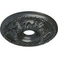 thumbnail image 3 of Ekena Millwork 18"OD x 3 1/2"ID x 2 1/2"P Granada Ceiling Medallion (Fits Canopies up to 6 5/8"), Hand-Painted Pewter, 3 of 5