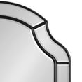 thumbnail image 4 of Kate and Laurel Pinchot Modern Arched Wall Mirror, 24 x 32, Black, Sophisticated Scalloped Mirror for Wall Decor with Beveled Edges and Unique Overlay, 4 of 8