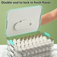 thumbnail image 4 of Preservation Box High Capacity Good Sealing Moisture-Proof Anti-stick 3D Frosted Bottom Food Organizer Timekeeping Quick Froze Dumpling Storage Box for Kitchen, 4 of 8