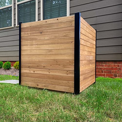 Enclo Écrans de Confidentialité EC18008 Sans Creuser Écran de Confidentialité en Bois Richmond 38 Pouces L x 42 Pouces H, Cèdre