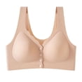 thumbnail image 2 of Dxzfnsa Comfortable Seamless Full Coverage Bra for Women Wireless Bras with Soft Support Regular and Plus Size (Khaki,XXXXXL), 2 of 7