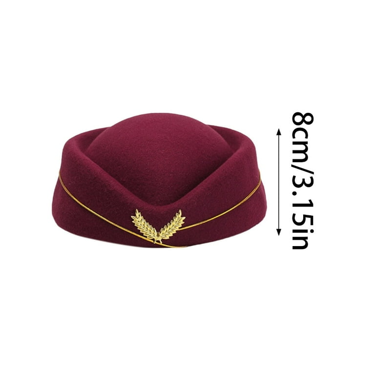 7515 Air Hostesses Hat Costume Props Party Hats Accessoriess Amazon.com: STOBOK Stewardess Hat, Rosy Women Stewardess Cap  main image 4