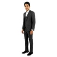 thumbnail image 3 of Mens Pinstripe 3 Piece Suit Set Modern Fit, Notch Lapel, 3 of 4