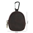 thumbnail image 5 of Coins Purse Small Zipper Faux Leather Waterproof Hanging Buckle Portable Coins Bag Money Change Storage Bag Wallet Daily Life, 5 of 6