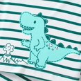 thumbnail image 5 of GCETTIC Fall Pajamas Baby Toddler Snug Fit Pajama Set Green,9-12 Months, 5 of 5