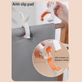 thumbnail image 3 of Wosthever Ropa de lavandería Pin Colgando Tendedero Sábana Clip de secado Abrazadera de plástico Pinza de ropa de jardín portátil Clavija de Suministros de limpieza para el hogar Naranja Blanco Grande, 3 of 6