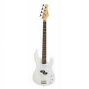 Archer SB10 P-Style White Electric Bass - White
