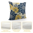 thumbnail image 4 of Nawypu Navy Blue Pillow Covers, Floral Navy Blue Yellow Dahlia Farmhouse Decorations Throw Pillow Covers Geometry Design Summer Outdoors Decorative Cushion Case for Couch Sofa Home, 4 of 5