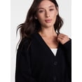thumbnail image 5 of Athletic Works Women's and Women's French Terry Cardigan with Long Sleeves, Sizes XS-4X, 5 of 6