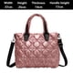 thumbnail image 4 of Bolso de mano acolchado para mujer, bolso de compras, bolso hobo suave e impermeable, bolsos de hombro ligeros para el trabajo, entrenamiento, 4 of 6