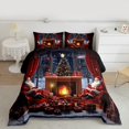 thumbnail image 2 of Castle Fairy Santa Claus Boy Girl 2Pcs Bedding Comforter Set,Merry Christmas Twin Comforter Sets,Xmas Festival Theme Breathable Bedding Set,Microfiber Bedroom Decor, 2 of 8