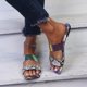 thumbnail image 5 of Sandalias de mujer Moda de verano Zapatos de playa de leopardo Sandalias de mariposa de tacón plano Wmkox8yii  hj789, 5 of 7