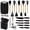 Black, variant on 19PCS Kitchen Utensils Set for Cooking, 11 Cooking Utensils, 6 Knife set Beige,3 Utensil Sets,utensilios de cocina