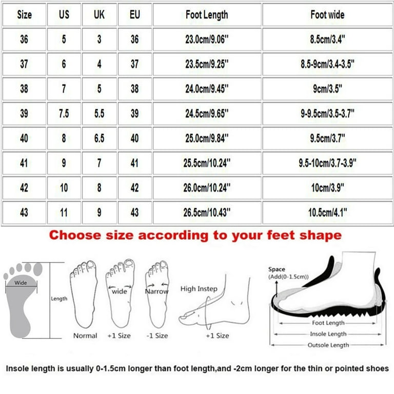 Danner top width chart