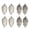 Beige, variant on 8pcs Set Christmas Pinecones Decoration 3.5 inch Plastic Painted Glitter Pinecone Hanging Ornament for Xmas Tree Party Home Outdoor Decor