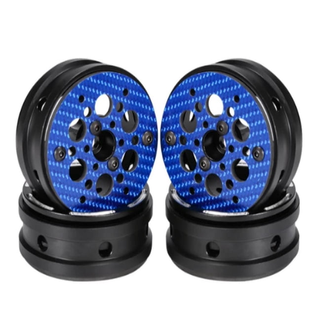 Llanta de fibra de carbono Tholdsy para 1/10 Axial TRX4 Crawler negro RC accesorios de coche