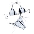 thumbnail image 1 of Mujeres Sexy estampado Bling anillo Halter vendaje Bikini conjunto Push-Up Pad traje de baño ropa de playa Fridja  nalpqowj60312, 1 of 9